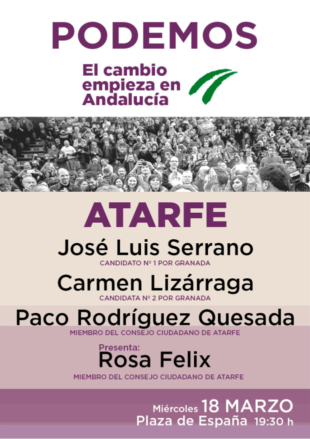 HOY MITIN DE PODEMOS EN ATARFE