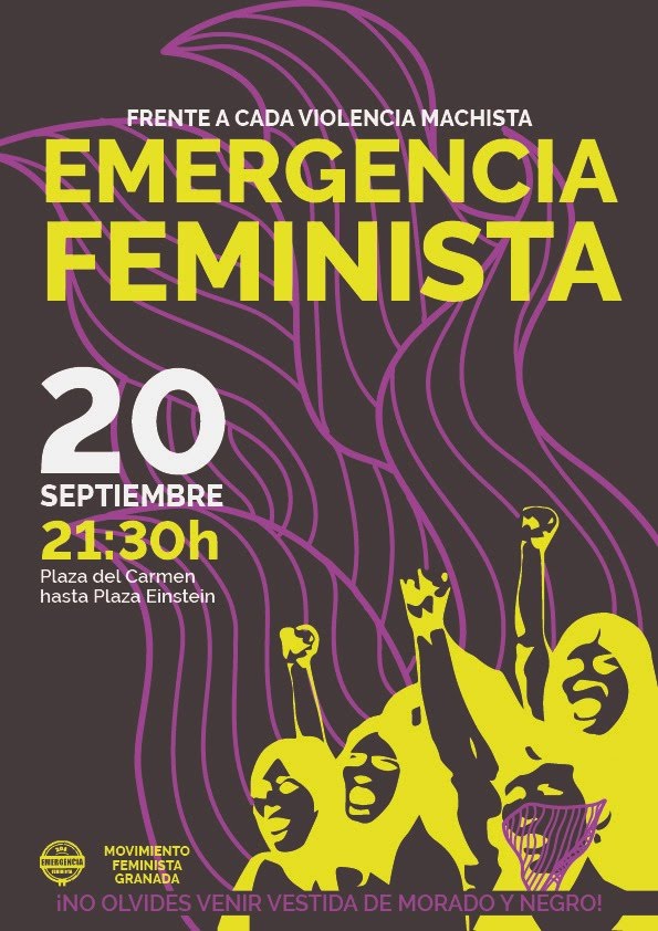 ESTA NOCHE EMERGENCIA FEMINISTA EN GRANADA