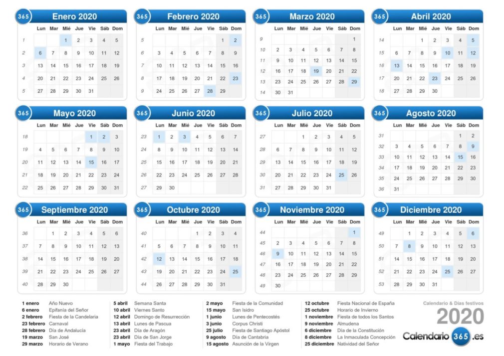 Calendario Laboral De 2020 En El Campo De Gibraltar Dias Festivos