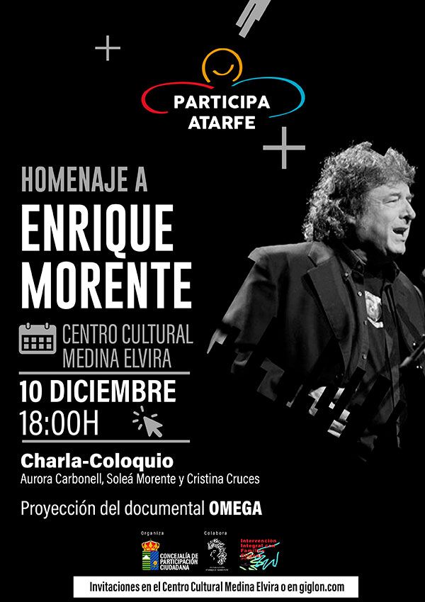 INFORMACIÓN DEL AYUNTAMIENTO DEL HOMENAJE A ENRIQUE MORENTE